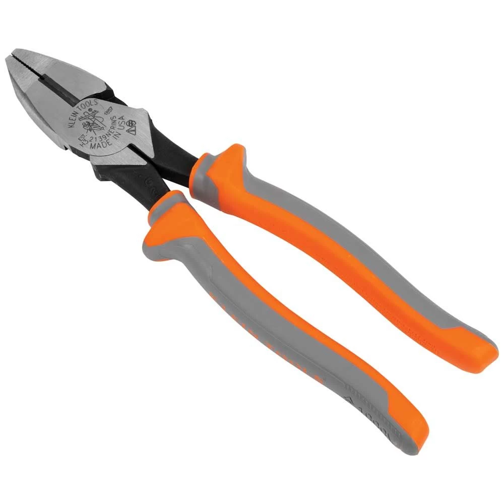 Klein Tools Insulated Pliers, Side Cutters, 9-Inch, Model 2139NERINS* - Image 4