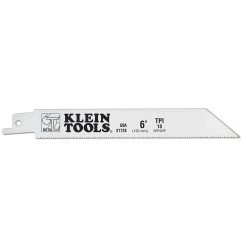 Klein Tools Saw Blade For Heavy Metals, 18 TPI, 6-Inch, 5-Pack, Model 31728*