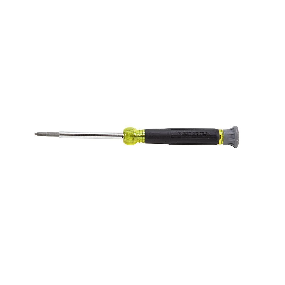 Klein Tools 4-in-1 Multi-Bit Electronics Screwdriver, Phillips, Slotted Bits, Model 32581