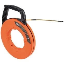 Klein Tools Fiberglass Fish Tape With Spiral Steel Leader, 100-Foot, Model 56351*
