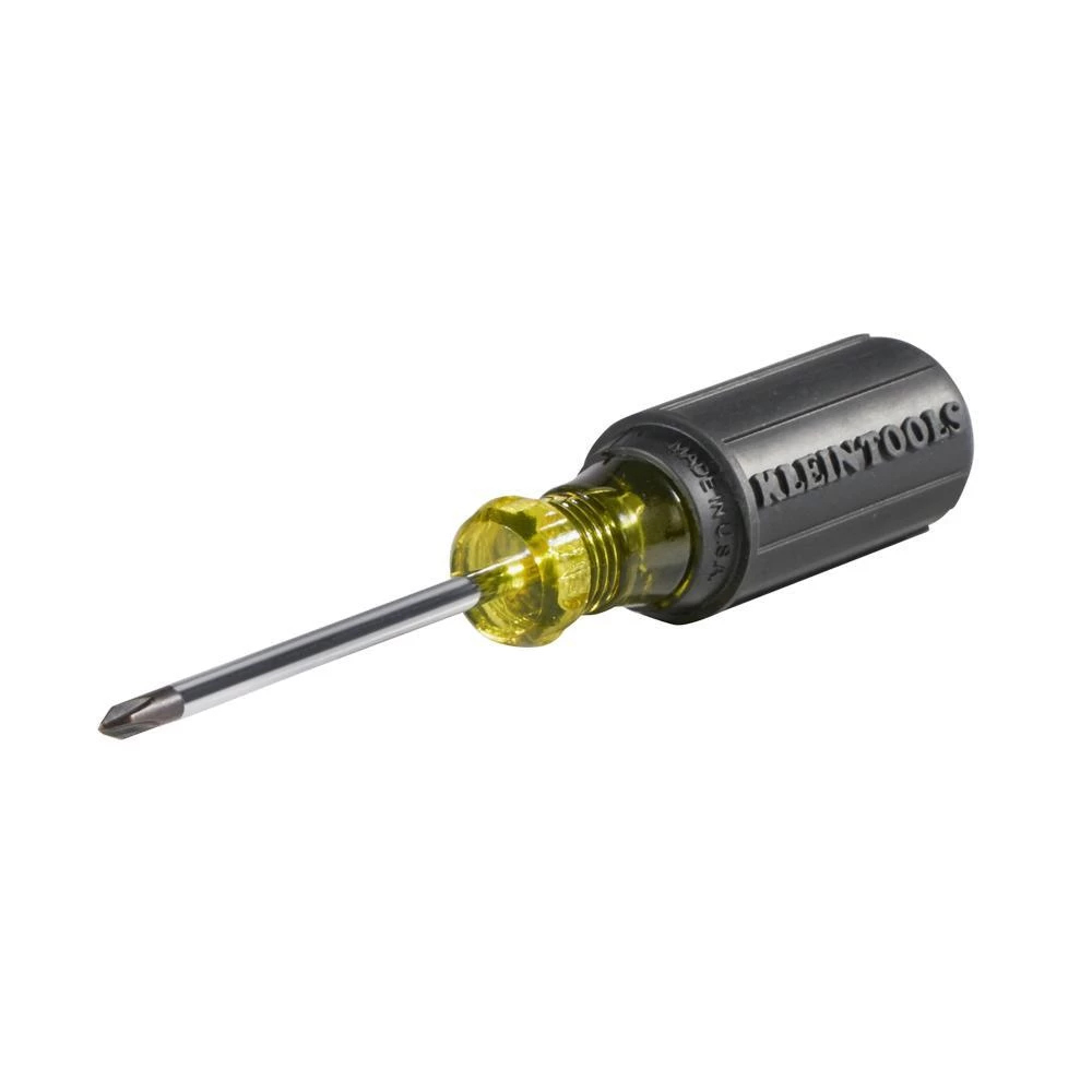 Klein Tools #1 Phillips Screwdriver, 3-Inch Round Shank, Model 603-3 - Image 2