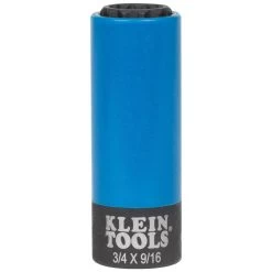 Klein Tools 2-in-1 Coated Impact Socket, 12-Point, 3/4 And 9/16-Inch, Model 66030*