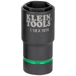 Klein Tools 2-in-1 Impact Socket, 1-1/8"x15/16", Model 66066*