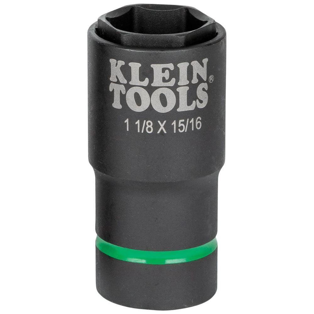 Klein Tools 2-in-1 Impact Socket, 1-1/8"x15/16", Model 66066*