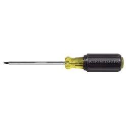 Klein Tools #3 Square Recess Screwdriver, 4-Inch Round Shank, Model 663