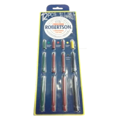 Rack-A-Tiers Robertson 12 Piece Bit Kit, Model 70012