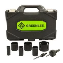 Greenlee Bi-Metal Hole Saw Kit, 1/2-Inch To 2-Inch Conduits, Model 830*