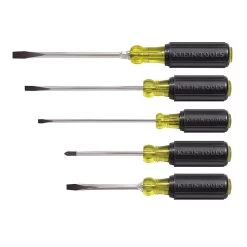 Klein Tools Screwdriver Set, Slotted And Phillips, 5-Piece, Model 85075