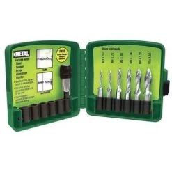 Greenlee 6-Piece Drill/Tap Set, 6-32 To 1/4-20 , Model DTAPKIT