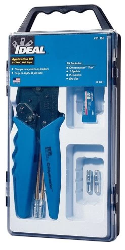 IDEAL Fish Tape Field Application Kit With Crimpmaster Crimp Tool, Model 31-156*