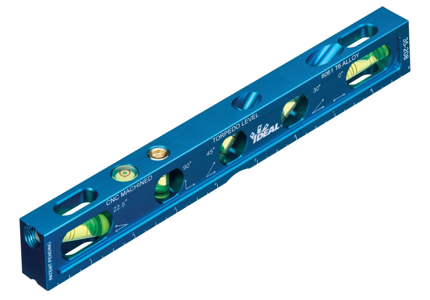 IDEAL Torpedo Precision Level 9" 5+ Vials, Model 35-208*