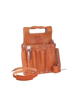 IDEAL Tuff Tote Tool Pouch With Strap Premium Tan Leather, Model 35-950*
