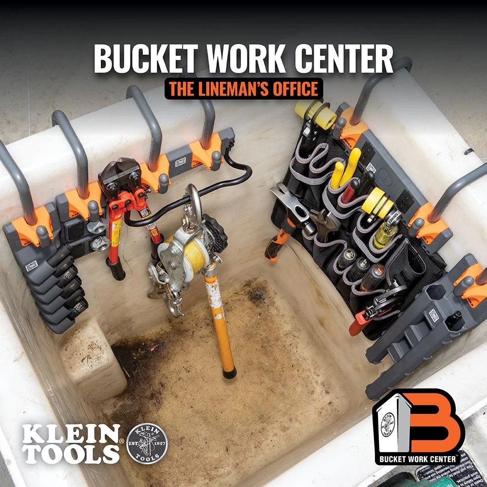 Klein Tools Bucket Work Center 3-Inch Utility Bucket S-Hook, Model BC312* - Image 3