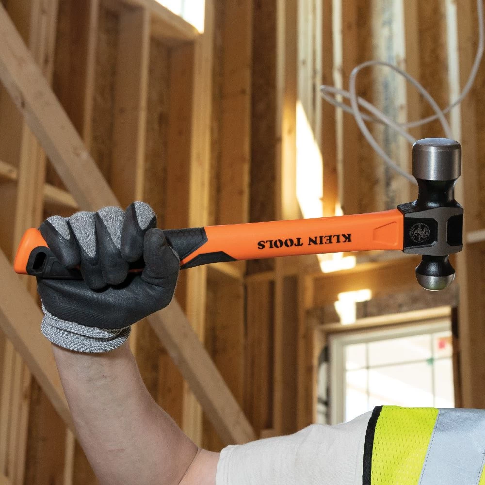 Klein Tools Ball-Peen Hammer, 32-oz, 15" Length, Model H80332* - Image 4