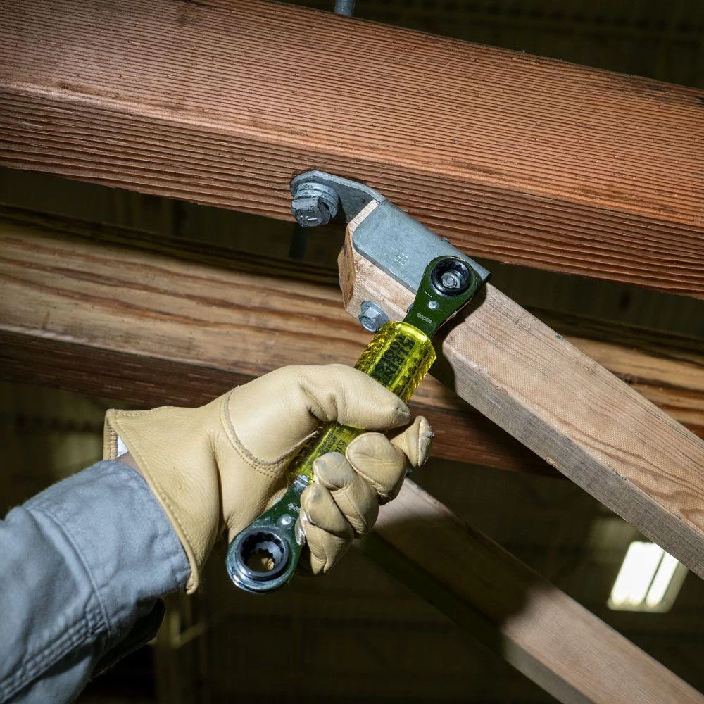 Klein Tools Lineman's Insulating 4-in-1 Box Wrench, Model KT223X4-INS* - Image 3