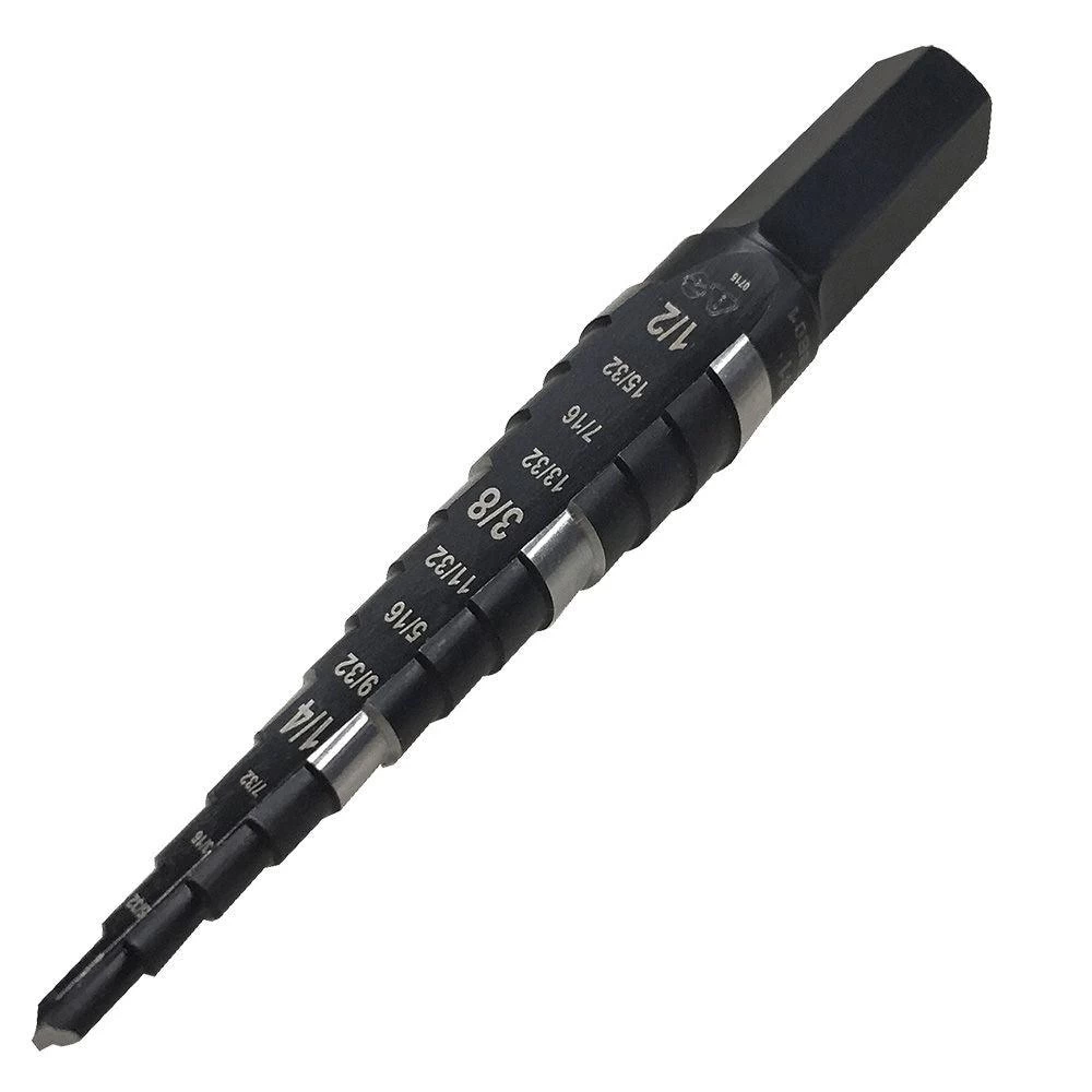 Klein Tools Step Drill Bit Double-Fluted #1, 1/8 To 1/2-Inch, Model KTSB01* - Image 2